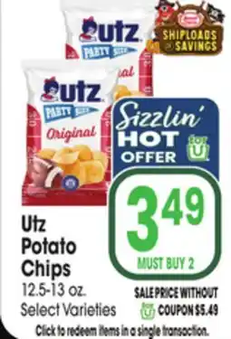 Jewel-Osco Utz Potato Chips offer