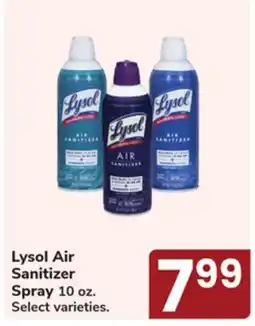 Jewel-Osco Lysol Air Sanitizer Spray offer