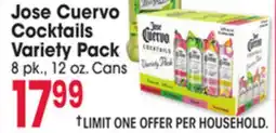 Jewel-Osco Jose Cuervo Cocktails Variety Pack offer