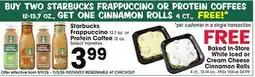Jewel-Osco Starbucks Frappuccino 13.7 oz. or Protein Coffee 12 oz offer