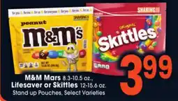 Jewel-Osco M&M Mars 8.3-10.5 oz., Lifesaver or Skittles 12-15.6 oz offer