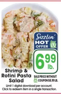 Jewel-Osco Shrimp & Rotini Pasta Salad offer