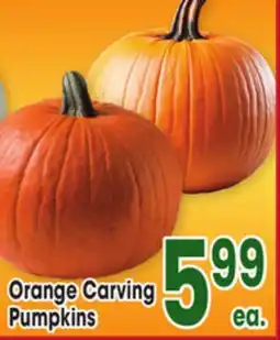Jewel-Osco Orange Carving Pumpkins offer