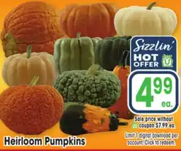 Jewel-Osco Heirloom Pumpkins offer