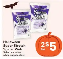 Jewel-Osco Halloween Super Stretch Spider Web offer