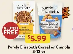 Fresh Thyme Purely Elizabeth Cereal or Granola offer
