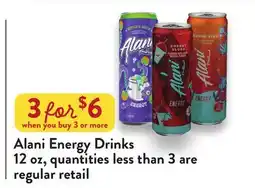 Fresh Thyme Alani Energy Drinks offer