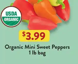 Fresh Thyme Organic Mini Sweet Peppers offer