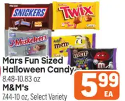 Tony’s Fresh Market Mars Fun Sized Halloween Candy or M&M's offer