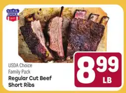 Tony’s Fresh Market USDA Choice Family Pack Regular Cut Beef Short Ribs offer