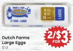 Tony’s Fresh Market Dutch Farms Large Eggs offer