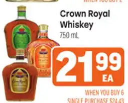Tony’s Fresh Market Crown Royal Whiskey offer