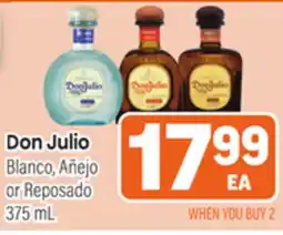 Tony’s Fresh Market Don Julio Blanco, Añejo or Reposado offer