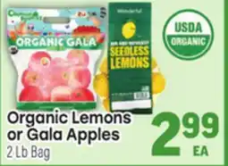Tony’s Fresh Market Organic Lemons or Gala Apples offer