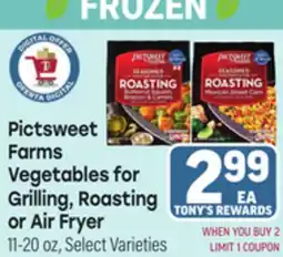 Tony’s Fresh Market Pictsweet Farms Vegetables for Grilling, Roasting or Air Fryer offer
