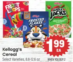 Tony’s Fresh Market Kellogg's Cereal offer