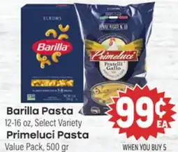 Tony’s Fresh Market Barilla Pasta Primeluci Pasta offer