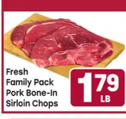 Tony’s Fresh Market Fresh Family Pack Pork Bone-In Sirloin Chops offer