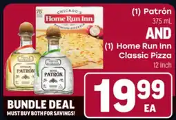 Tony’s Fresh Market (1) Patrón 375 mL AND (1) Home Run Inn Classic Pizza 12 Inch offer