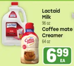 Tony’s Fresh Market Lactaid Milk Coffee mate Creamer offer