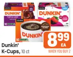 Tony’s Fresh Market Dunkin' K-Cups offer