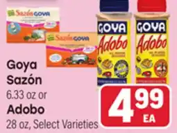 Tony’s Fresh Market Goya Sazón or Adobo offer