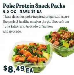 Market of Choice Poke Protein Snack Packs offer