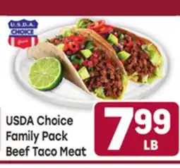 Tony’s Fresh Market USDA Choice Family Pack Beef Taco Meat offer