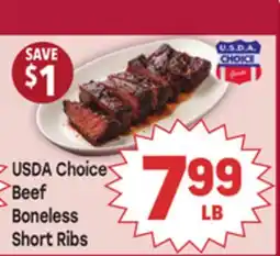 Tony’s Fresh Market USDA Choice Beef Boneless Short Ribs offer