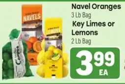 Tony’s Fresh Market Navel Oranges 3 Lb Bag Key Limes or Lemons 2 Lb Bag offer