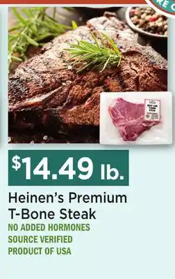 Heinen's Heinen's Premium T-Bone Steak offer