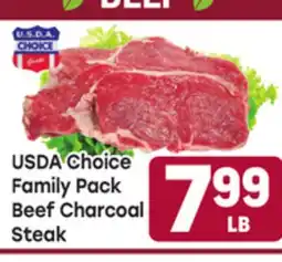 Tony’s Fresh Market USDA Choice Family Pack Beef Charcoal Steak offer