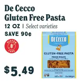 Market of Choice De Cecco gluten free pasta offer
