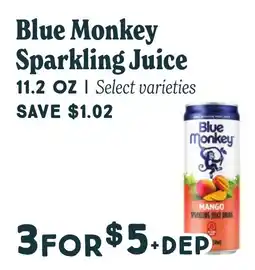 Market of Choice Blue Monkey Sparkling Juice offer