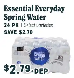 Market of Choice Essential Everyday Spring Water offer