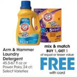 Kroger Arm & Hammer Laundry Detergent offer