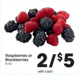 Kroger Raspberries or Blackberries offer