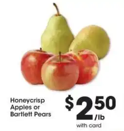 Kroger Honeycrisp Apples or Bartlett Pears offer