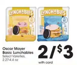 Kroger Oscar Mayer Basic Lunchables offer