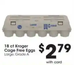 Kroger Kroger cage free eggs offer