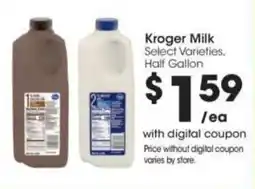 Kroger Kroger milk offer
