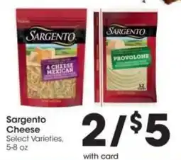 Kroger Sargento Cheese offer