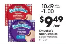 Kroger Smucker's Uncrustables offer