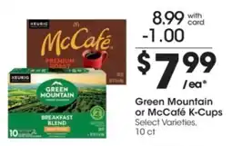 Kroger Green Mountain or McCafé K-Cups offer