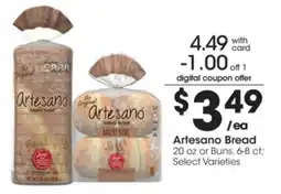 Kroger Artesano Bread offer