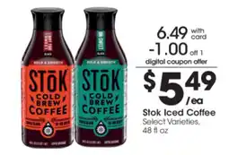 Kroger Stok Iced Coffee offer
