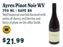 Market of Choice Ayres Pinot Noir WV offer