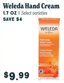 Market of Choice Weleda hand cream offer