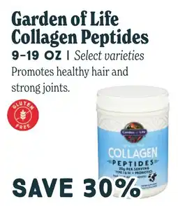 Market of Choice Garden of Life Collagen Peptides offer