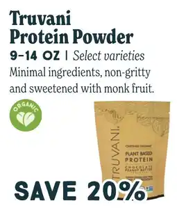Market of Choice Truvani protein powder offer